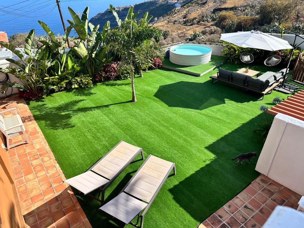 Casa Con Piscina Y Jardin Con Vistas Al Mar Villa Puerto de la Madera Exteriör bild